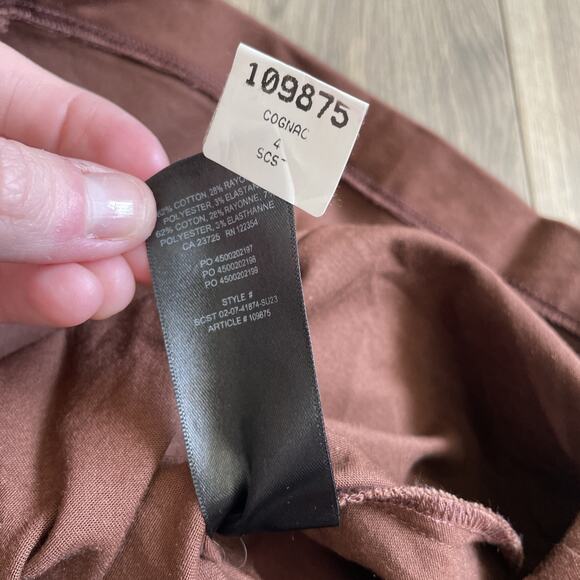 Aritzia Sunday Best Rider Short Mini Skirt Brown Academia Pleats Size 4 EUC - Picture 9 of 12